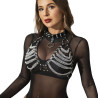 Subblime - Soutien-Gorge Harnais Et Collier Avec Chaîne S Taille Unique